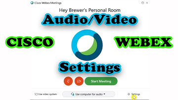 Cisco Webex | How to Adjust Audio/Video Settings in Webex Meetings