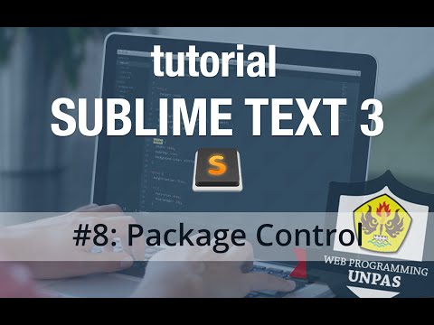 Tutorial Sublime Text 3 - #8 Package Control