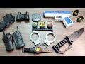 10 minutes to unpack, pistol look, telescope, handcuffs, intercom, simulation toy ASMR | Toy Review