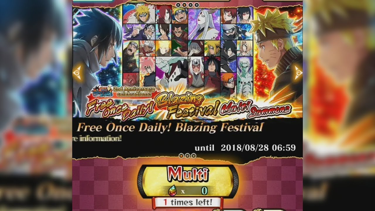 Naruto Shippuden: Ultimate Ninja Blazing - Free Multi Blazing Festival: Summoning! #4