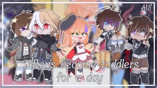 Aftons become toddlers for one day || my AU! [read warnings]