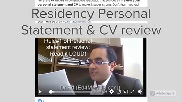 My Residency Personal Statement Review| Here