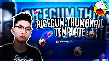 FREE RiceGum Thumbnail Template/Pack