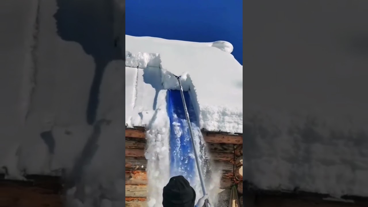 Der beste Weg um Schnee von Dächern zu bekommen