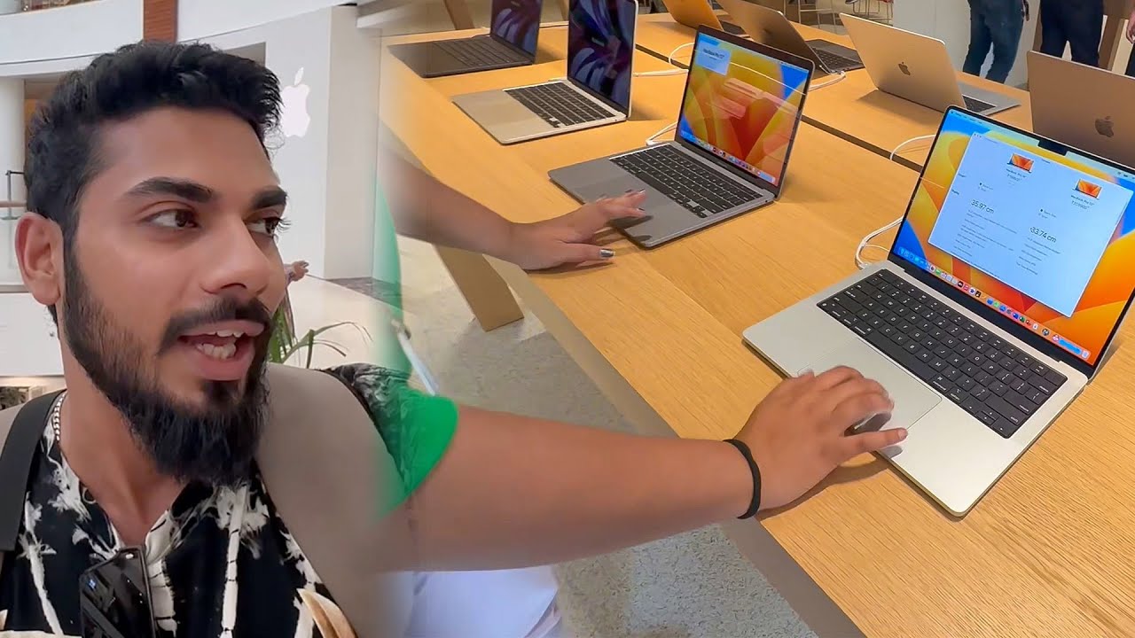Buying MacBook Pro M2 14" For Video Editing From Apple Saket Delhi🤩