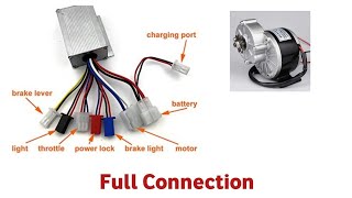 Ecycle 24V 250W Motor Controller Full Connection Step by Step
