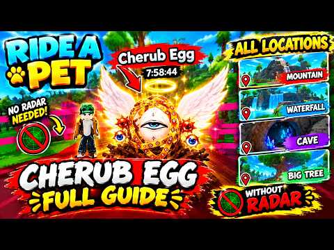 UPDATED!! ALL ETERNAL EGGS LOCATIONS IN RIDE A PET! 👁️ | FASTEST METHOD 😍
