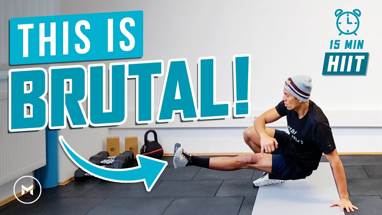 15 Min BURPEE Workout - HIIT Workout - Tabata Workout - No Equipment - No Repeat