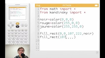 Formation Python - le module Kandinsky : créer du contenu graphique avec sa calculatrice