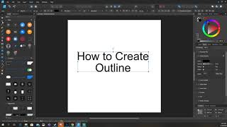 Create Font Outline by Affinity Designer