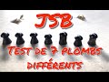 Plombs diabolo jsb tir  30 mtres  test de la gamme en 45mm