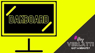 Get more out of the monitor in your office with Dakboard. Learn more on episode #043 of #HeyVerlatti