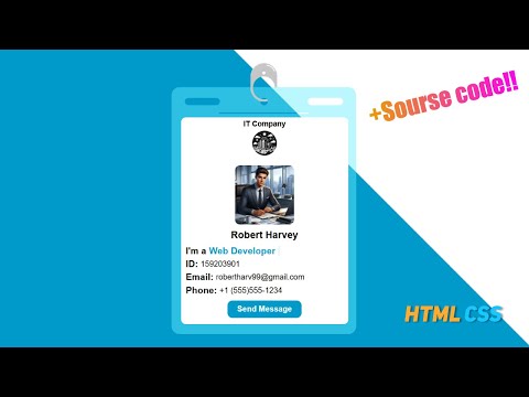 🔥ID Card Design HTML CSS🔥