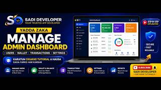Yadda Zaka Manage VTU Admin Dashboard | Users, Wallet & Transactions | Sadi Developer screenshot 3
