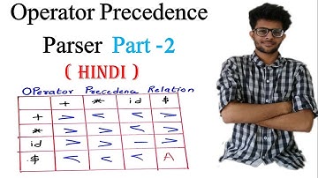 Operator Precedence Parser with Solved Example in Hindi | Part 2| Compiler Design Lectures for Gate