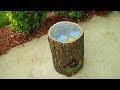 Round Wood Log Coffee Table