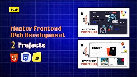 Master Frontend Web Development With 5 Real World Portfolios using html css js Beginners to Advanced