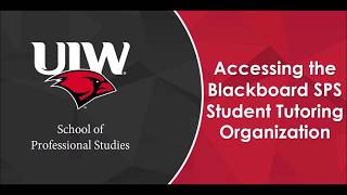 SPS Blackboard Student Tutoring Services