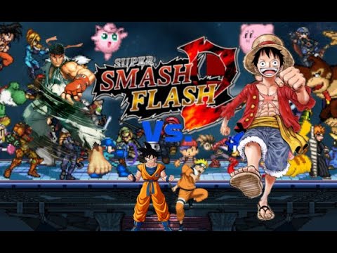 SSF2: Ryu vs. Naruto vs. Goku vs. Luffy - YouTube