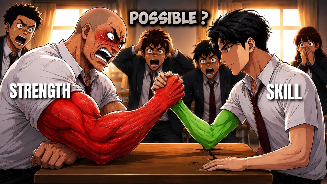 How To Win Every School Armwrestling Match With Skinny Body 🔥