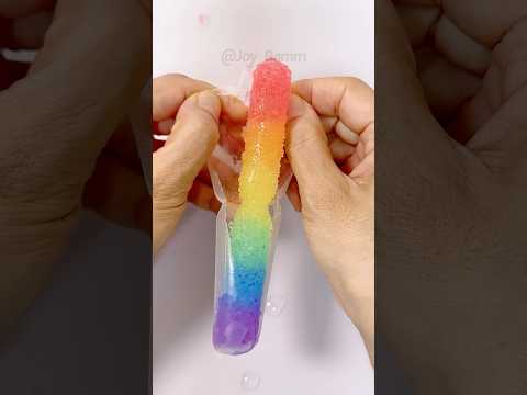 개구리알 쮸쮸바 만들기🌈DIY Rainbow Ice Pop #orbeez #creative #ideas