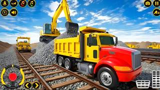 Real JCB Construction Simulator 3D - Heavy Truck and Train Game - Android Gameplay 🎮 screenshot 3