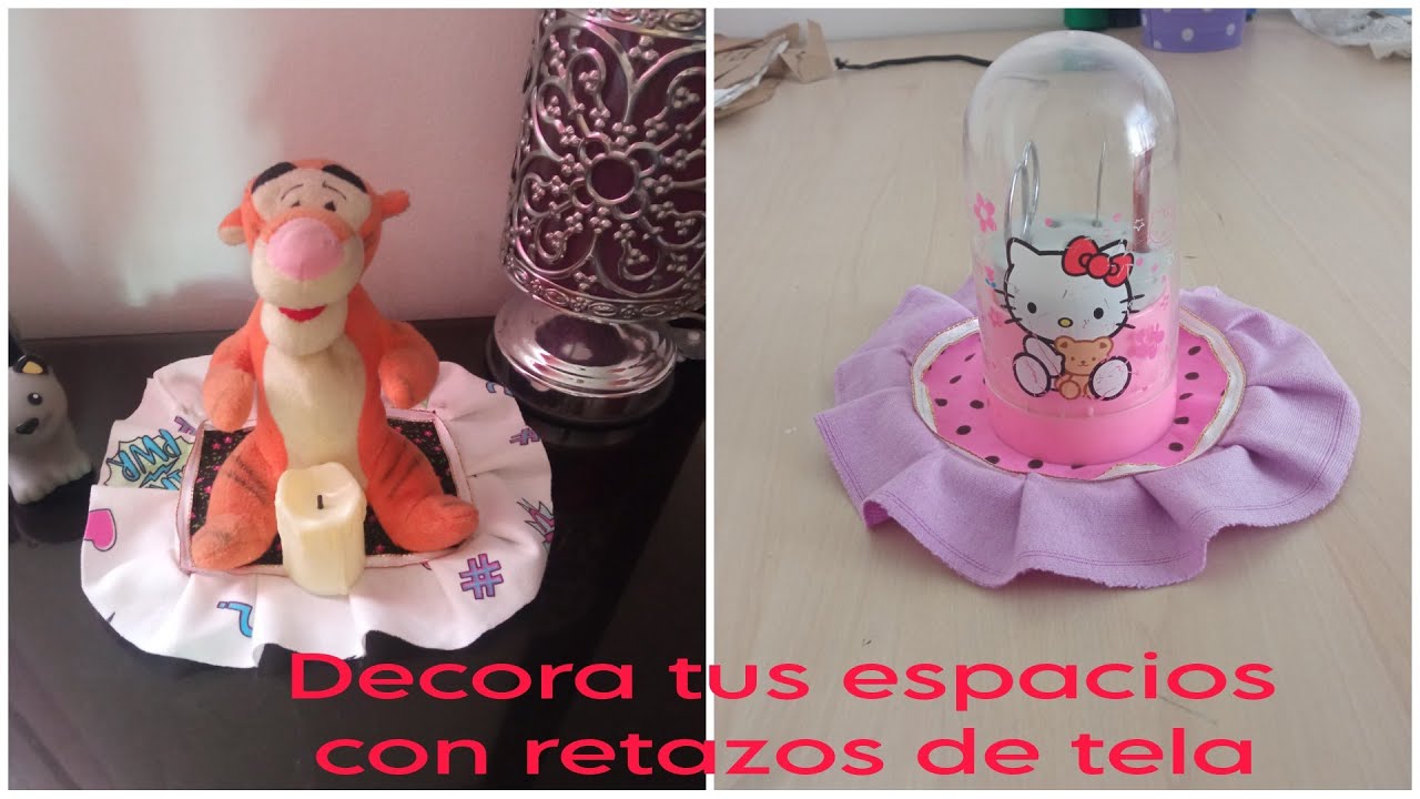 Utiliza los  retazos de tela y decora tu hogar con estas lindas carpetas