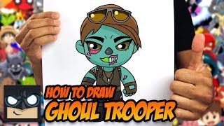 how to draw fortnite ghoul trooper step by step tutorial