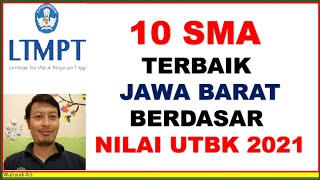 10 SMA TERBAIK JAWA BARAT BERDASARKAN NILAI RATA-RATA UTBK 2021