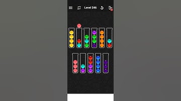 Level 246 of Ball Sort Color water Puzzle