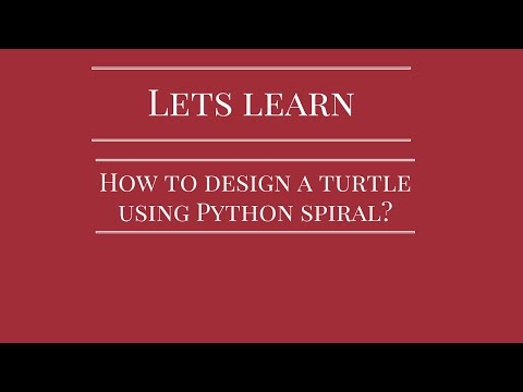 turtle using python spiral