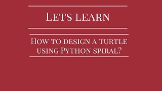 turtle using python spiral
