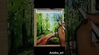 watercolor painting for beginners #biginers #watercolourpainting #goviralshorts #easywatercolor