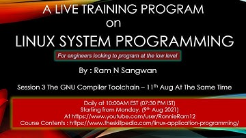 Session 3 The GNU Compiler Toolchain | Linux Application Programming