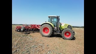 🇵🇱 GR. WISZ - Pałck # Siew Poplonu Talerzowanie # CLAAS  AXION &amp; CASE 340  🌾