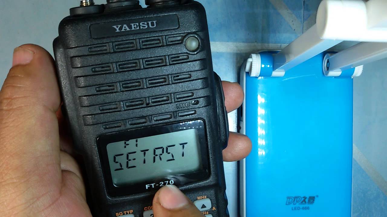 วิธีรีเซทเครื่อง yaesu FT270/FT250