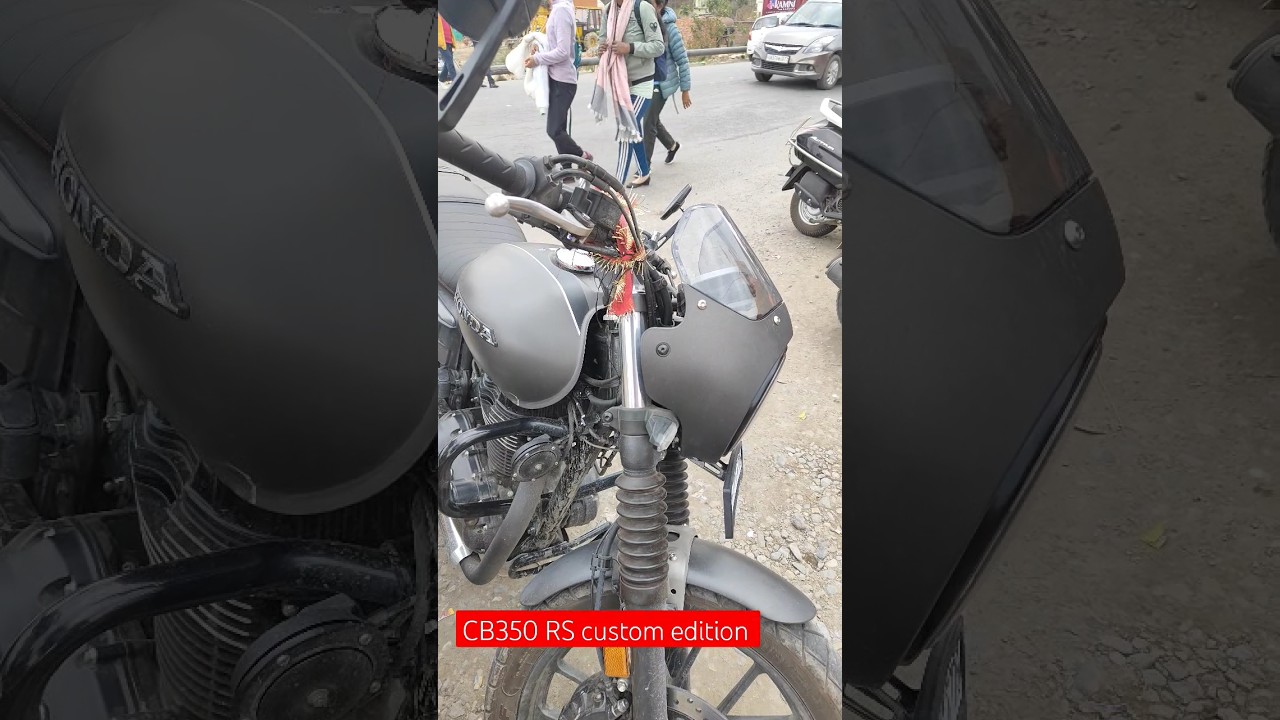 Custom Visor on Honda CB350 RS 