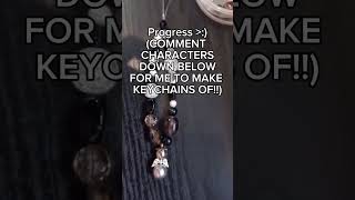 Making keychains based on characters! Comment characters below!! #limbuscompany #keychains #beads