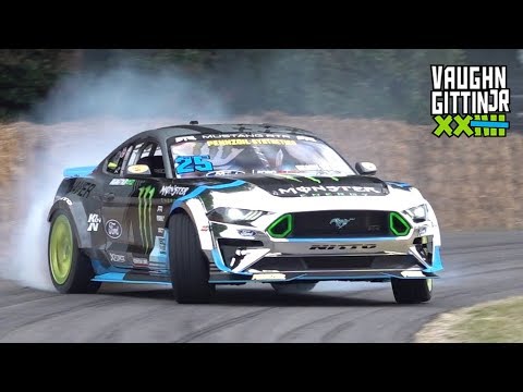 Vaughn Gittin Jr.'s 900HP Supercharged Ford Mustang RTR! - Drifting at Goodwood FOS 2019!