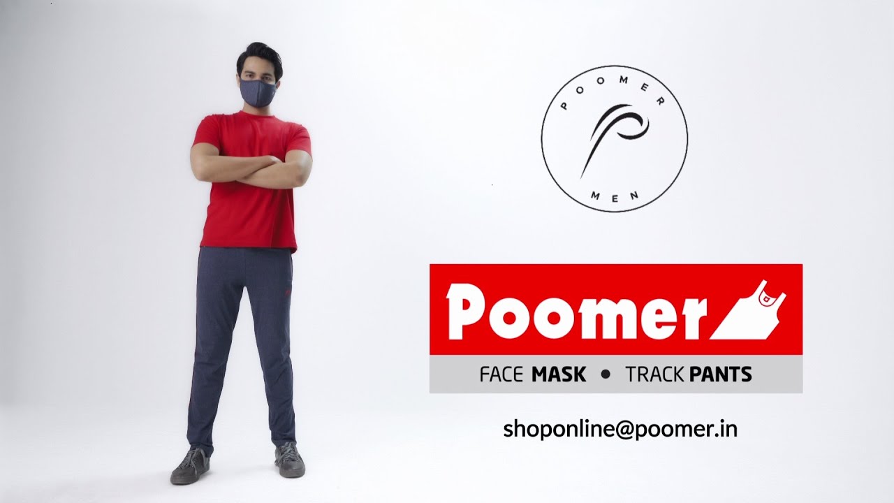 Poomer face mask and track pants ad by PENWORKS AD AGENCY 