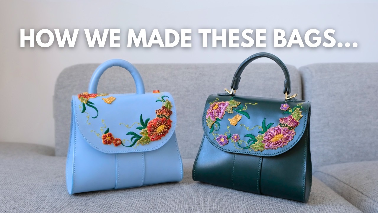 ハンドメイド　ハンドバッグ From Mistake to Masterpiece: Baby Blue Top Handle Bag x Hand