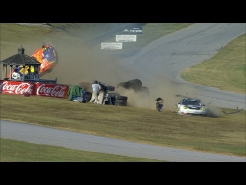 Porsche Goes Airborne - BIG CRASH - VIR - ALMS - Tequila Patron - ESPN - Sports Cars - Racing