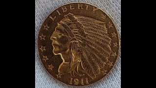 PRE-1933 GOLD INDIAN HEAD USA QUARTER EAGLE!