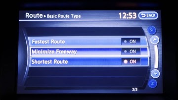 2013 Infiniti JX - Route Button (if so equipped)