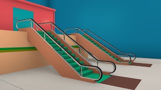 Escalator Animation in Blender
