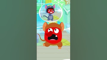 Tom & Jerry Chase! The Mouse Freezes the Whole House! ❄️🐭 #shorts #funny #kids