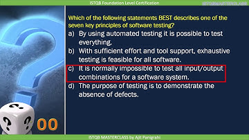 1 3 Seven Testing Principles Quiz ISTQB