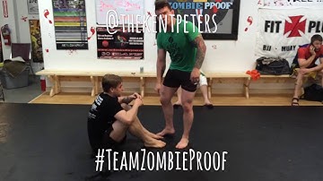 Rolling Toe Hold vs Butterfly/Seated Open Guard - ZombieProof Brazilian Jiu-Jitsu / Nogi Techniques