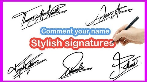 How to signature your name | Sign your name | Signature | Autograph