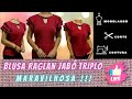 BLUSA RAGLAN COM JABÔ TRIPLO- Modelagem/ Corte/ Costura